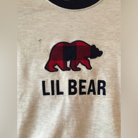 FREE! Dearfoams size 8 boys red buffalo check plaid Little Bear pajama set - Picture 5 of 5